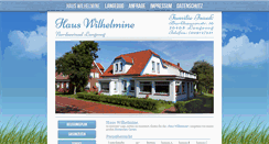 Desktop Screenshot of haus-wilhelmine.de