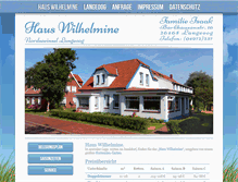 Tablet Screenshot of haus-wilhelmine.de